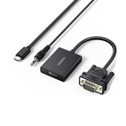 UGREEN 50945 VGA to HDMI Active Converter with Audio (New)