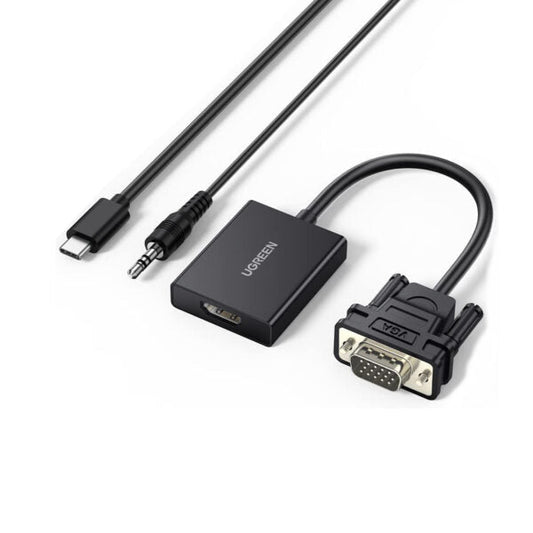 UGREEN 50945 VGA to HDMI Active Converter with Audio (New)
