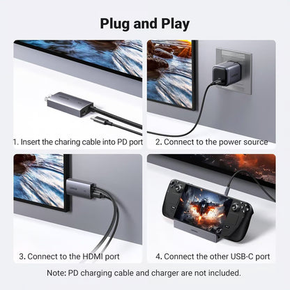 UGREEN 55330 - USB-C to HDMI 4K Multimedia Cable - 2m (New)