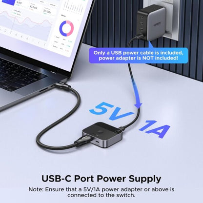 UGREEN 55452 USB-C & HDMI 2-in-1 Out 4K@60Hz Switcher (New)
