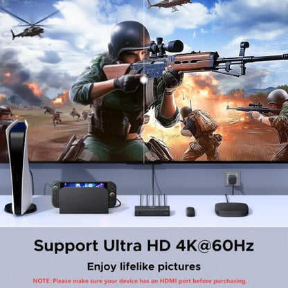 UGREEN 55857 3-Port 4K@60Hz HDMI Switch with Remote Control (New)
