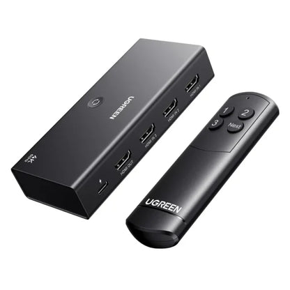 UGREEN 55857 3-Port 4K@60Hz HDMI Switch with Remote Control (New)