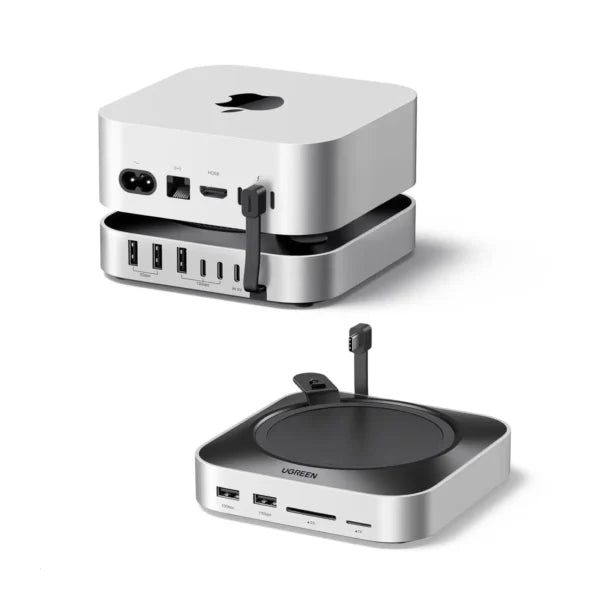 UGREEN 65487 Mac Mini M4 Stand & Dock with NVMe SSD Enclosure (New)