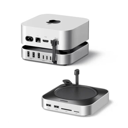 UGREEN 65487 Mac Mini M4 Stand & Dock with NVMe SSD Enclosure (New)