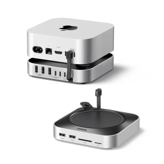 UGREEN 65487 Mac Mini M4 Stand & Dock with NVMe SSD Enclosure (New)