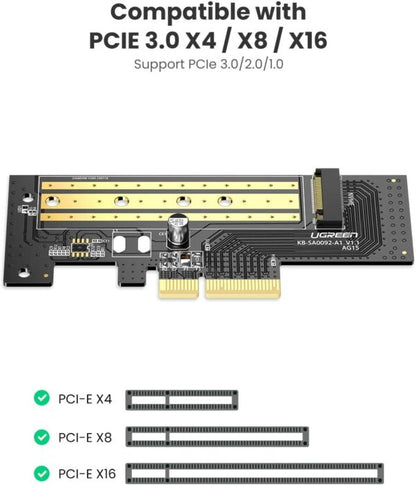 UGREEN 70503 M.2 NVMe to PCIe 3.0 x4 Host Expansion Card (New)