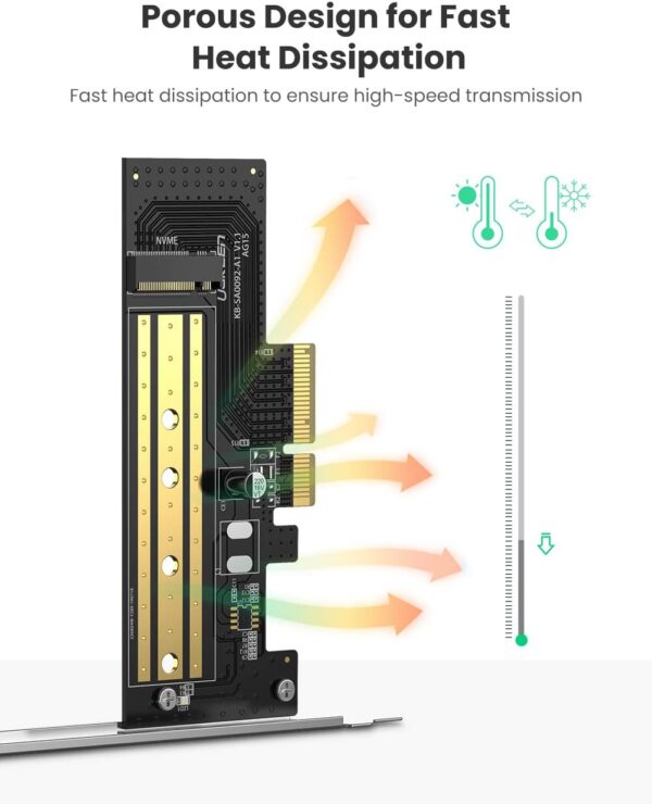 UGREEN 70503 M.2 NVMe to PCIe 3.0 x4 Host Expansion Card (New)