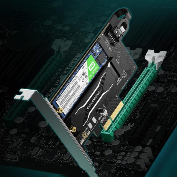 UGREEN 70504 Dual M.2 NVMe & SATA to PCIe 3.0 Card (New)