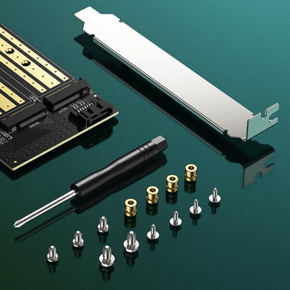 UGREEN 70504 Dual M.2 NVMe & SATA to PCIe 3.0 Card (New)