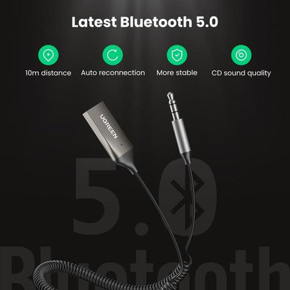 UGREEN 70601 USB 2.0 to 3.5mm Bluetooth Audio Adapter (New)