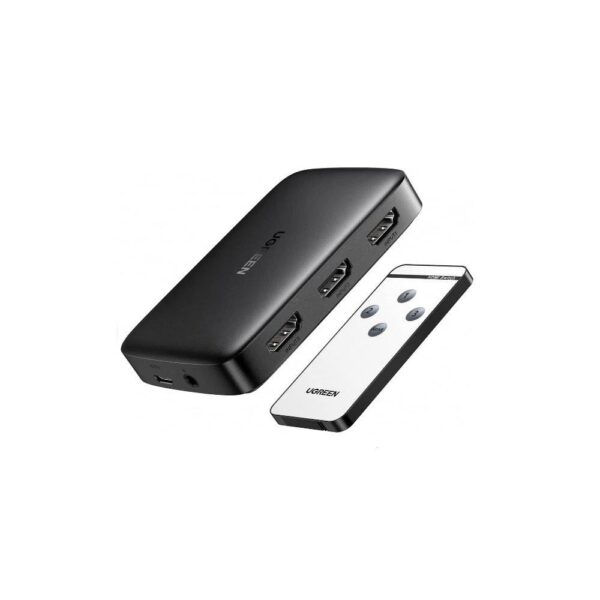 UGREEN 80125 3-Port HDMI Switcher 3-in-1-Out 4K Hub (New)