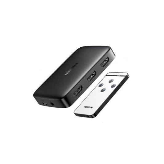 UGREEN 80125 3-Port HDMI Switcher 3-in-1-Out 4K Hub (New)