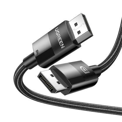 UGREEN 80394 DisplayPort 1.4 Cable 8K@60Hz 32.4Gbps Braided - 5m (Brand New)