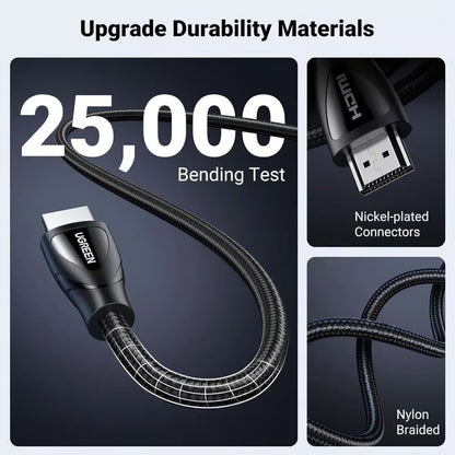 UGREEN 80403 - 2m 8K HDMI 2.1 Cable Aluminum Alloy Braided (New)