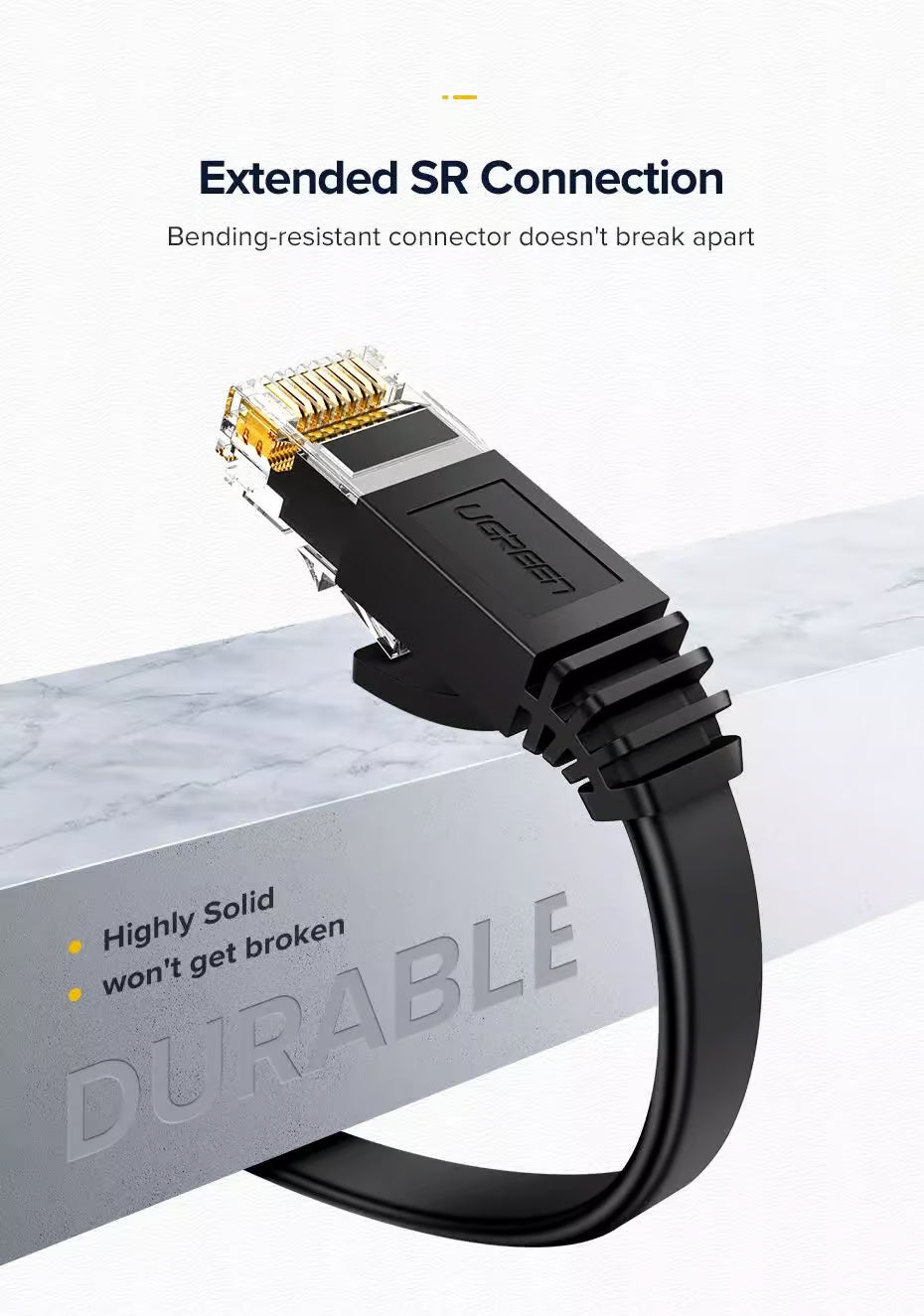 UGREEN 80421 - 1m Cat7 Shielded Braided Ethernet Cable (New)