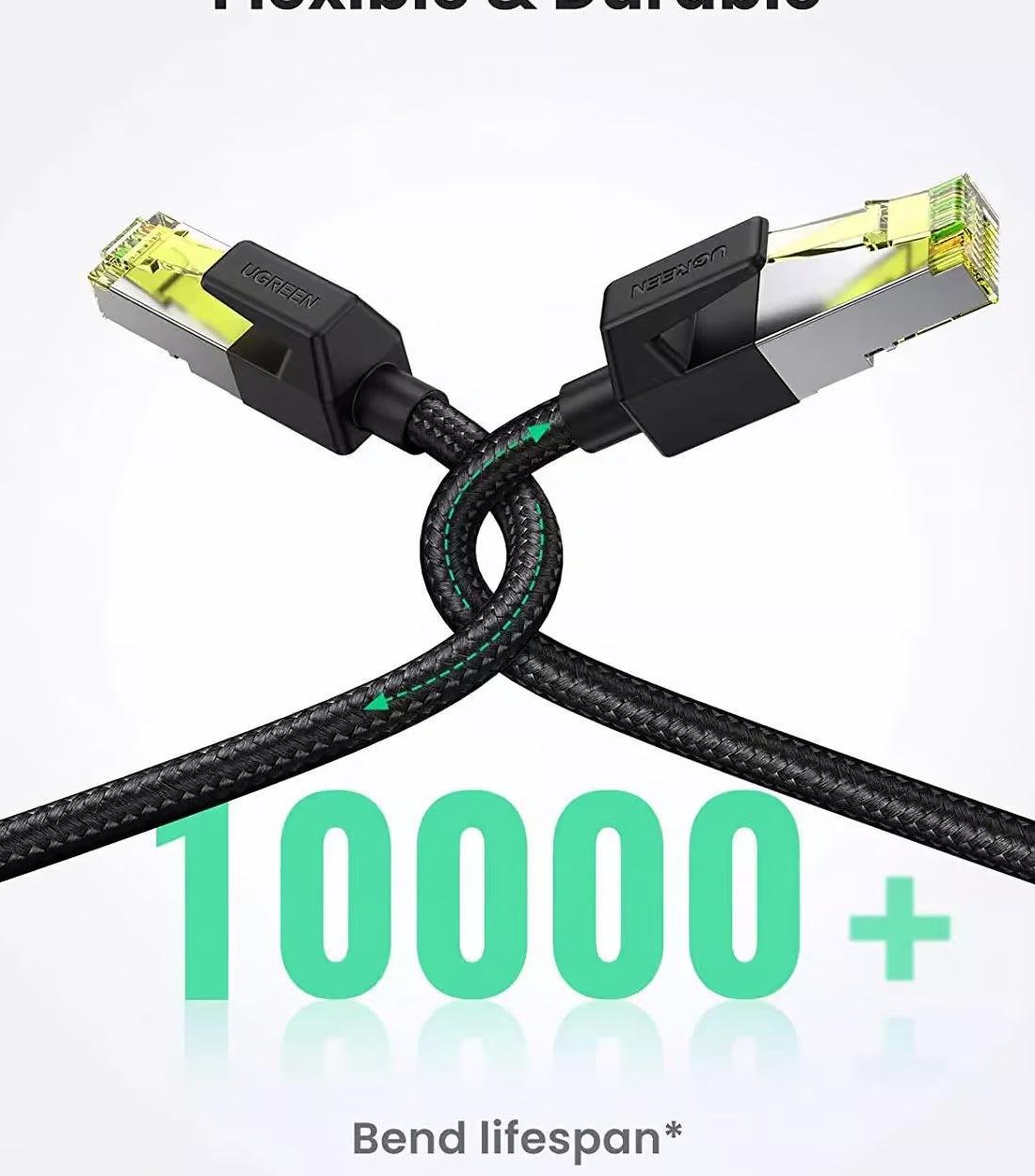 UGREEN 80424 - 3m Cat7 Shielded Braided Ethernet Cable (New)