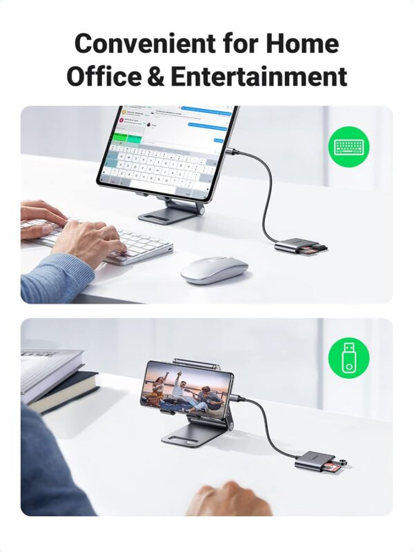 UGREEN 80798 USB-C SD/TF Card Reader with USB 2.0 (New)
