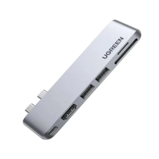 UGREEN 80856 Dual USB-C Hub for MacBook Pro & Air (6-in-2) (New)
