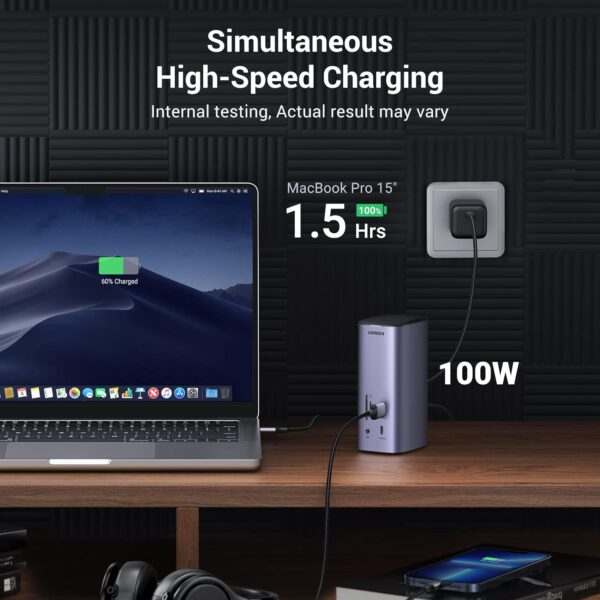 UGREEN 90325 8K Multiport USB-C Docking Station & Converter (New)