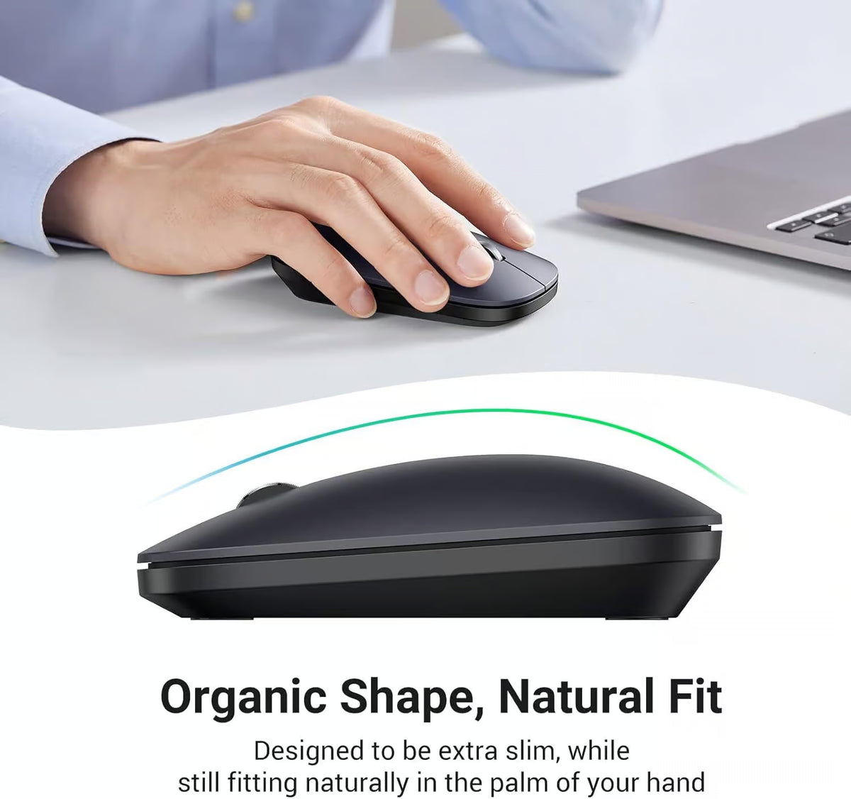 UGREEN 90372 Portable Wireless Mouse Black (New)