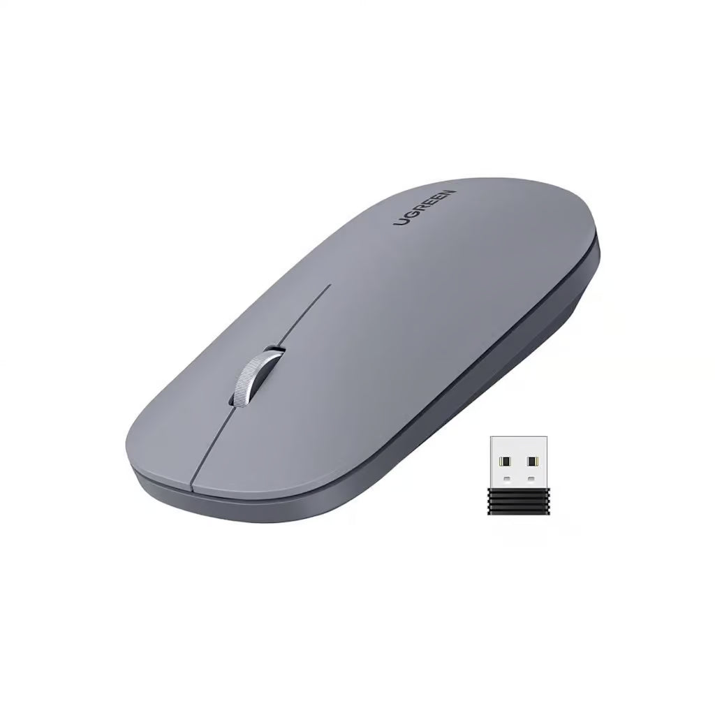 UGREEN 90373 Ultra Slim Wireless Mouse Light Gray (New)