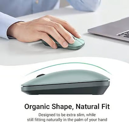 UGREEN 90374 Ultra Slim Wireless Mouse Green (New)