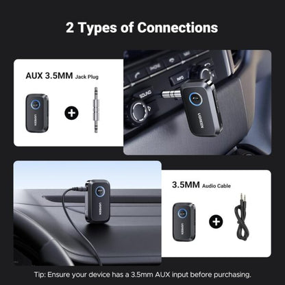 UGREEN 90748 3.5mm Aux Bluetooth 5.3 Car Audio Adapter (New)
