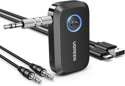 UGREEN 90748 3.5mm Aux Bluetooth 5.3 Car Audio Adapter (New)