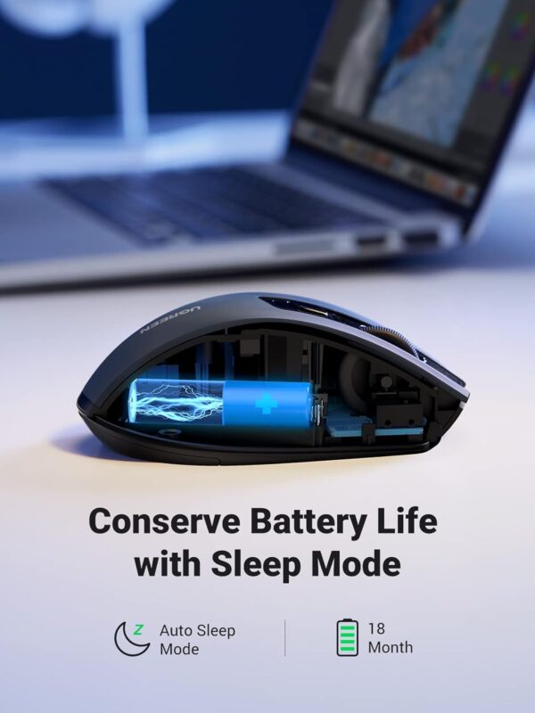 UGREEN 90855 Dual-Mode Ergonomic Wireless Mouse (New)
