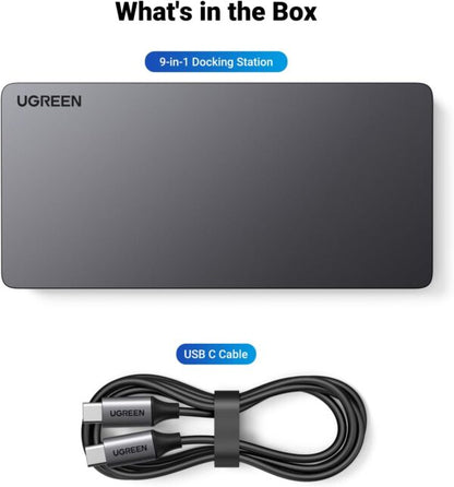UGREEN Revodok Pro 90912 9-in-1 Multi-Display Docking Station (New)