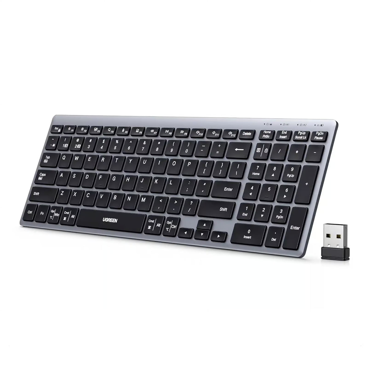 UGREEN K552 75163 Wireless Bluetooth Keyboard Grey (New)