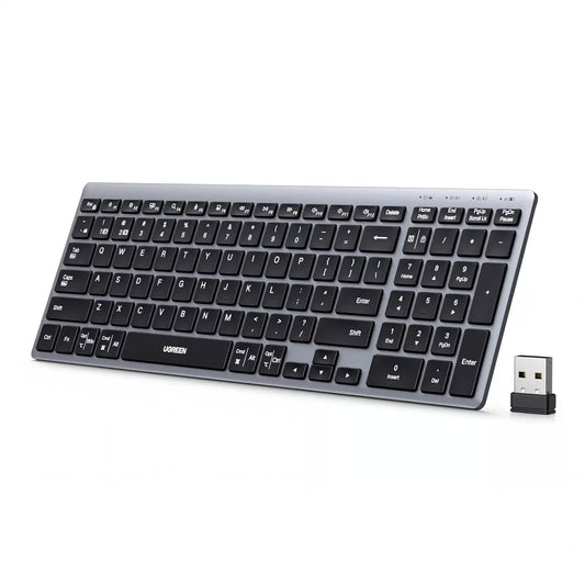 UGREEN K552 75163 Wireless Bluetooth Keyboard Grey (New)