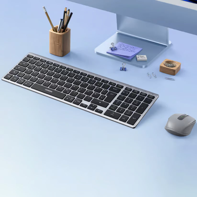 UGREEN K552 75163 Wireless Bluetooth Keyboard Grey (New)